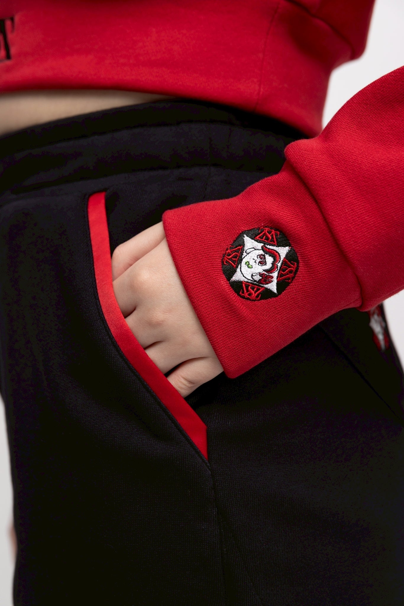 “フレリア” クロップドトップス レッド