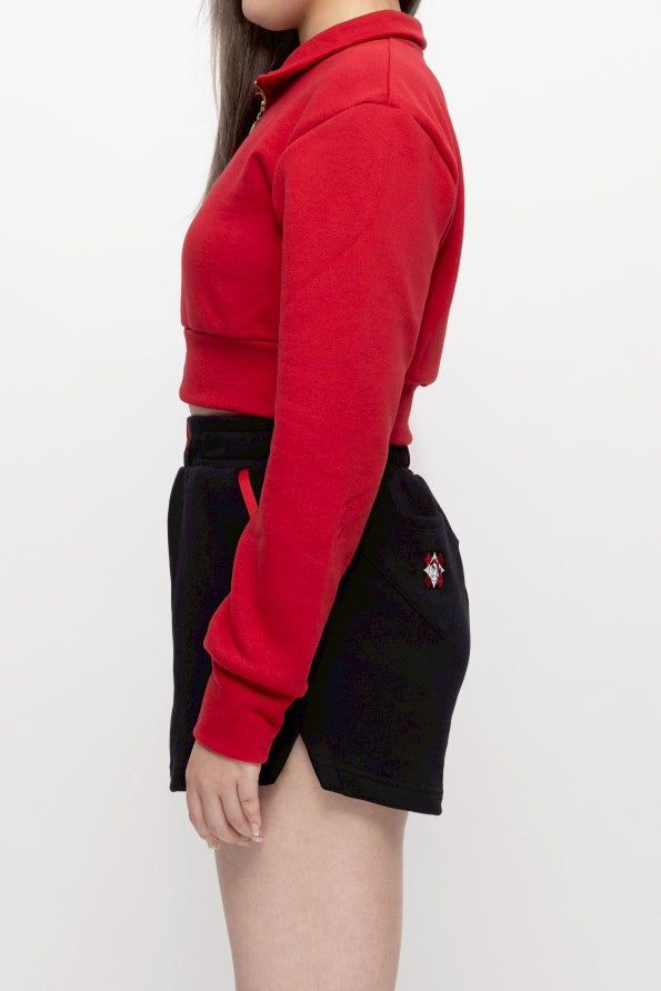 “フレリア” クロップドトップス レッド