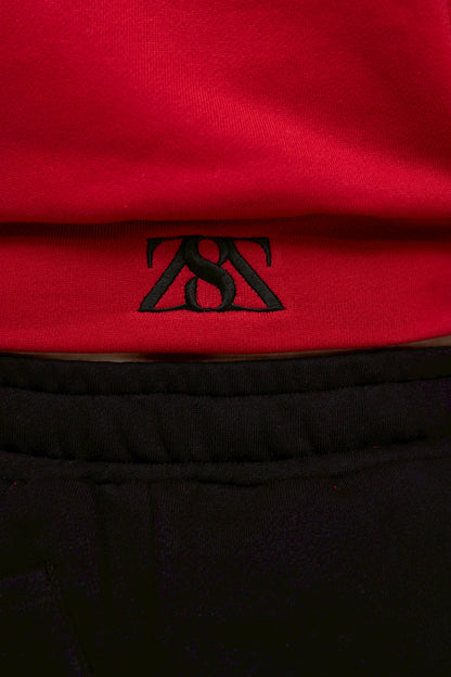 “フレリア” クロップドトップス レッド