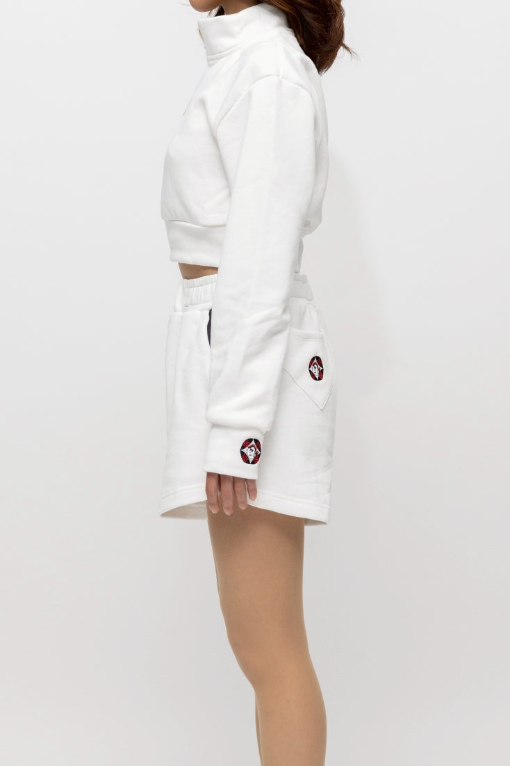 “フレリア” クロップドトップス ホワイト