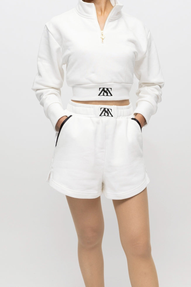 “フレリア” クロップドトップス ホワイト