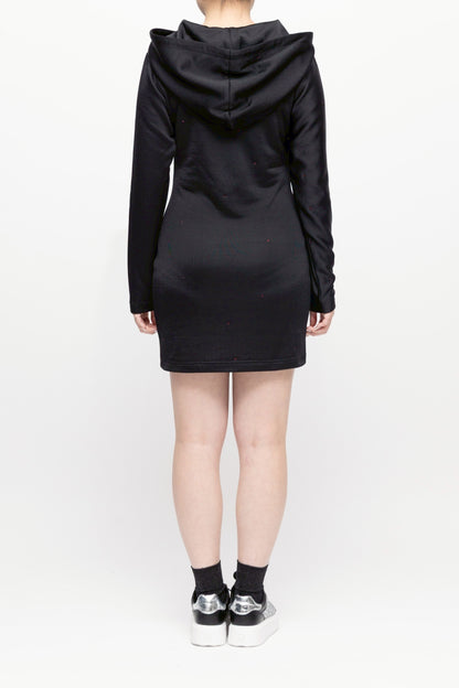 “ロッソビューテ” フーディーショートワンピース ブラック