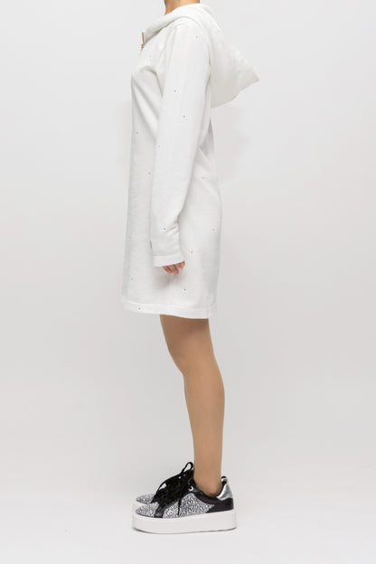 “ロッソビューテ” フーディーショートワンピース  ホワイト
