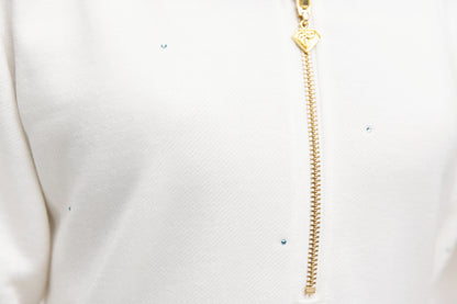 “ロッソビューテ” フーディーショートワンピース  ホワイト