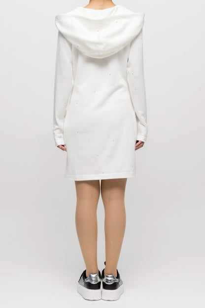 “ロッソビューテ” フーディーショートワンピース  ホワイト