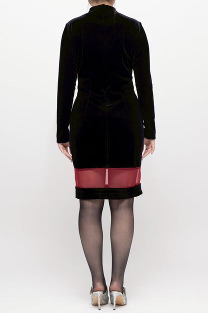 “ソーニョベルルッタ” ミドル丈ワンピース ブラック