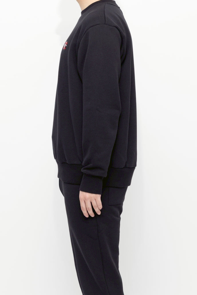 “エイザさん”スウェット トップス  ブラック