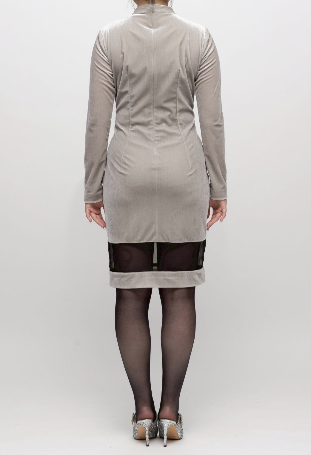 “ソーニョベルルッタ” ミドル丈ワンピース  シルバー