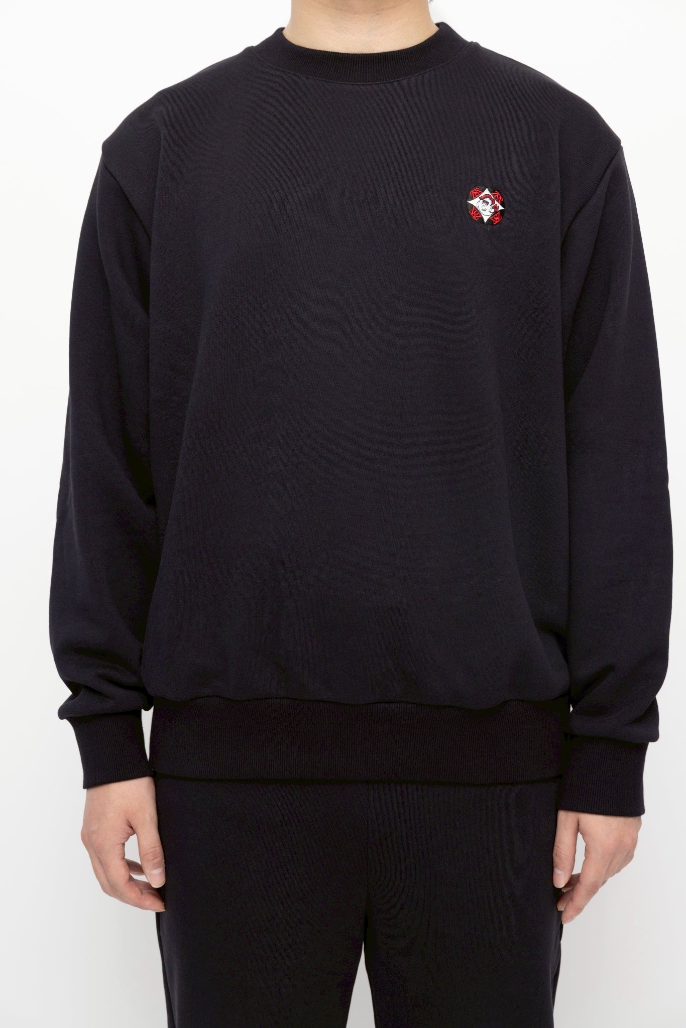 “エイザさん”スウェット トップス  ブラック