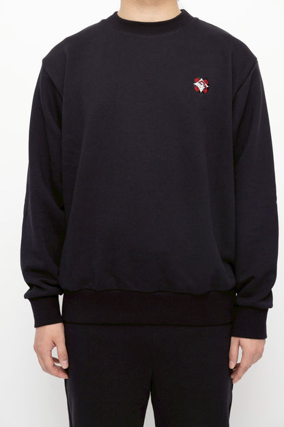 “エイザさん”スウェット トップス  ブラック