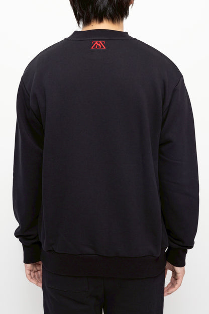 “エイザさん”スウェット トップス  ブラック